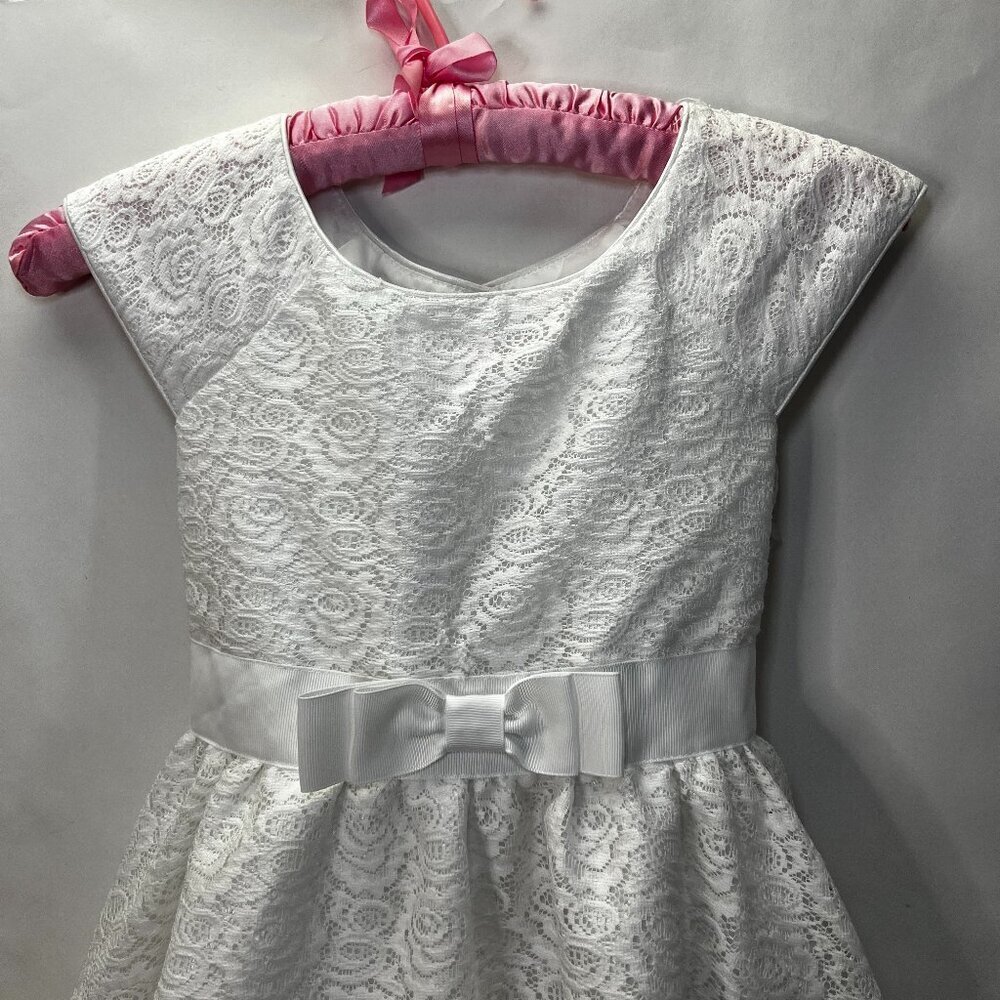 Jona Michelle Lace Bow Fit & Flare Cap Sleeve Holiday Weddi Communion Dress 7